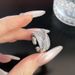 exaggerated Zircon Personality Versatile Silver Serpentine Wo's Index Finger Exquisite Opening Adjustable Ring For_ipsvogv.com