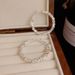 Light Luxury Exaggerated Metal Silver Fragment Hoop For Women Fashionable Elegant Unique High-end Internet Celebrity_ipsvogv.com