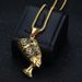 Trendy Jewelry Titanium Steel Egyptian Queen Pharaoh Isis Horus Pendant Necklace_ipsvogv.com