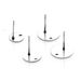 Stainless Steel Round Plate Welding Needle Hook Small Studs DIY Ear Handmade Jewelry Accessories Anti Allergy_ipsvogv.com