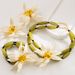 Hot Selling White Flower Earring Bracelet, Double Layered Necklace, New Bohemian Vacation Accessory_ipsvogv.com