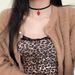 Advanced Necklace, Black Leather Choker Collar, Sweet And Cool Spicy Girl Style Collarbone Chain Access, New_ipsvogv.com