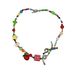 Sweet And Cool Style Dopamine Color Star Beaded Necklace Female Y2K Hot Girl Clavicle Chain Bow Necklace Trendy_ipsvogv.com