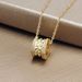 Designer Men's And Women's Classic Titanium Steel Small Waist Necklace Red Man Hollow Out Fashion Full Dia Pendant_ipsvogv.com