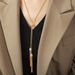 New Niche Design, Fashionable Personality, Long Tassel Titanium Steel, Gold-plated And Diamond Inlaid Sweater, Chain_ipsvogv.com