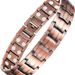 Jinchen New Wide Double Row Trendy Fashion Men's Red Copper Bracelet Decoration_ipsvogv.com