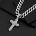 Hip Hop 3D Full Diamond Personalized Binding Cross Pendant Male Street Dance Cuban Chain_ipsvogv.com