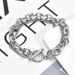 Minimalist Style Ins Trendy Bracelet Stainless Steel OT Buckle Double Layer Hip Hop Punk Men's Jewelry_ipsvogv.com