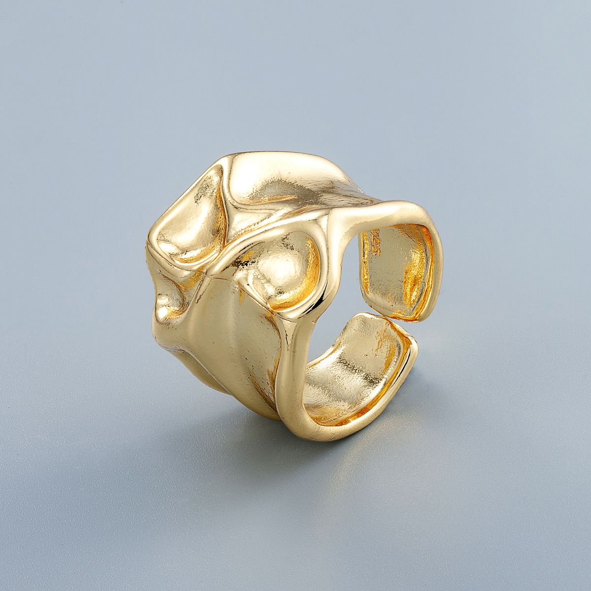 Unisex Jewelry Fashion Popular Irregular Ring Opening Design Unisex Exaggerated Ins Style Ring_ipsvogv.com