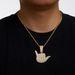 New Lucky Gesture 6 Full Diamond Alloy Pendant Hip Hop Cuban Chain Personalized Design Men's Necklace_ipsvogv.com