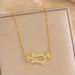 Explosions Horseshoe Buckle Necklace Women's Joker Micro-inlaid Niche Light Luxury Heavy Industry Clavicle _ipsvogv.com