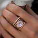 Yiwu Sanjie's New Irregular Moonlight Stone Plated With 14k Rose Gold Micro Inlaid Hand Ring_ipsvogv.com