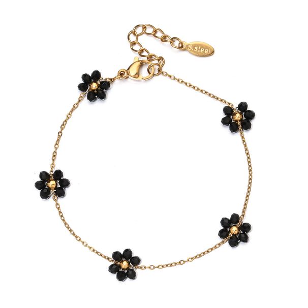 Simple And Fashionable, Minimalist Style, Stacked Stainless Steel Bracelet, Daisy Bracelet_ipsvogv.com