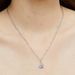 Fashionable Pendant Necklace, Four Claw Round Collarbone Chain, Square Zirconium Copper Gold-plated Jewelry For Women,_ipsvogv.com
