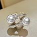 Cao Shi Simple Fashion Fried Dough Twists Double Bead Adjustable Japanese Delicate Classic Opening Ring Essential For_ipsvogv.com