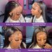 hot selling 30 40 Inch Straight Front 13x4 Glueless Pre Plucked Transparent Lace Frontal Wigs For Women Brazilian Human Hair_ipsvogv.com