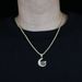 Instagram New Hip Hop Zircon Pendant With Full Diamond Moon Necklace_ipsvogv.com