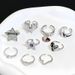 full Open Series Star Diamond Zircon Wo, Niche Instagram, Cool Style, High-end Ring, Index Finger Ring Jewelry For Wo, Instagram, Style, ,_ipsvogv.com