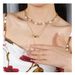 Jewelry Retro Trend Pearl Tassel Necklace Simple Square Pendant Women's Necklace_ipsvogv.com