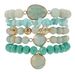 Across The Bohemian Stacking Style Natural Stone Set Rose Quartz Green Aventurine Volcanic Stone Composition_ipsvogv.com