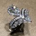 Cao Shi's New Crown Water Drop Pear Shaped Copper Plated Platinum Zircon Horse Eye Engagement Women's Ring_ipsvogv.com
