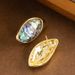 Hot Selling Fashionable Colorful Abalone Earri, Light Luxury Temperament, High-end Feeling, Shell Silver Needle_ipsvogv.com