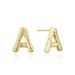 Women’s Jewelry Set Fashion Color Preservation Simple Forest Series A Letter Earrings Gold And Silver Female Earrings Ins Style Sweet And Romantic_ipsvogv.com