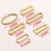 Stainless Steel Oval Rectangular Frame Earring Connector DIY Jewelry Handmade Accessories_ipsvogv.com