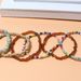 Bohemian style beaded fashionable multi-layer beige mixed color elastic bracelet, F16310_ipsvogv.com