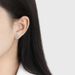 hot selling thread flower rotating earrings Korean lucky clover necklace set four leaf clover earrings_ipsvogv.com