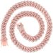 Hip Hop Men's And Women's Cuban Chain Necklace Full Double Row Diamond Trendy Accessories_ipsvogv.com
