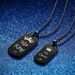 KING QUEEN Necklace Titanium Steel Couple Crown With Crystal Diamond Pendant_ipsvogv.com