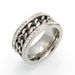 Stainless Steel Fashionable Diamond Studded Double Row Diamonds, Chain Titanium Steel Rings, Vacuum Plated Noble Rings_ipsvogv.com