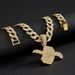 Personalized Wings USD Pendant Hiphop Cuban Chain Men's Necklace Trendy Accessories Jewelry_ipsvogv.com