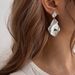 Unique Wrinkled Pendant High-end Geometric Exaggerated Earrings_ipsvogv.com