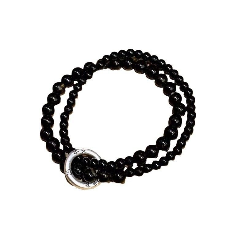 New Chinese Style, Like A Fish In Water, With Koi Safety Buckle, Double Loop Obsidian Agate Brac, Ancient Style_ipsvogv.com