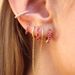 Women's Jewelry INS Same Style Geometric Horse Eye Multi Color Diamond Earrings Style Light Luxury Wave Earrings Female Design Ear Buckles_ipsvogv.com