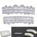 Dental Braces Dress T Shaped Zircon Jewelry Accessories Eight Rectangular Zircons Funny Personality Men's European Hip Hop Braces_ipsvogv.com