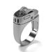 Blue Jing Creative Lighter Design Style Punk Plated 14k Men's Ring_ipsvogv.com