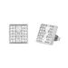 Square Full Diamond Square Diamond Earrings For Women Korean Version Simple Fashion Small Earrings Popular Temperament Gold Earrings_ipsvogv.com