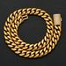 26 Letter Flip Button Necklace For Men's Jewelry, Gold Stainless Steel Thin Design, Encrypted Chain, Cuban Chain_ipsvogv.com
