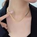 S Pure Silver Flat Snake Bone Instagram Cool Wind Blade Fashion Necklace Women's Choker Collar Chain Item Jewelry_ipsvogv.com