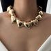 Fashion Jewelry Personality Trendy Ins Simple Heart Necklace Light Luxury Color Block Chain_ipsvogv.com