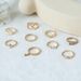 Pearl Open 9-piece Double Layered Cross Style Joint Ring Set For Women_ipsvogv.com