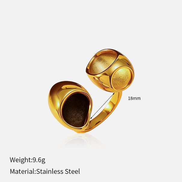 Women’s Jewelry Set Fashion Fashion Celebrity Hot Selling Smooth Open Butterfly Ring Stainless Steel Plated Gold Niche Ring Jewelry_ipsvogv.com