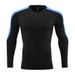 Men's Clothing Tights Long-Sleeved T-Shirt High Elastic Quick-Drying Breathable Sports Running Training Fitness Clothes Round Neck_ipsvogv.com