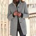 Women's vintage button-up woolen coat_ipsvogv.com