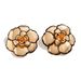 Exaggerated 3D Flower Earrings Design Sense Black Edge High-end Fashion Niche Necklace Jewelry For Women_ipsvogv.com