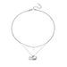 Unisex 14K Gold Double Layer Pearl Shell Stainless Steel Necklace Female Ins Style Niche Design All Match Five Pointed Star Necklace_ipsvogv.com