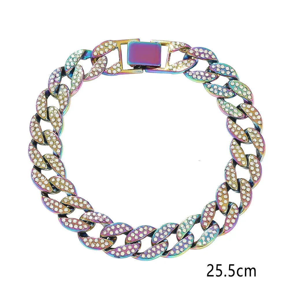 Cuban crystal trendy hip-hop full diamond jewelry 18-25cm bracelet_ipsvogv.com